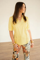  Mi Piace Travel Blouse Yellow