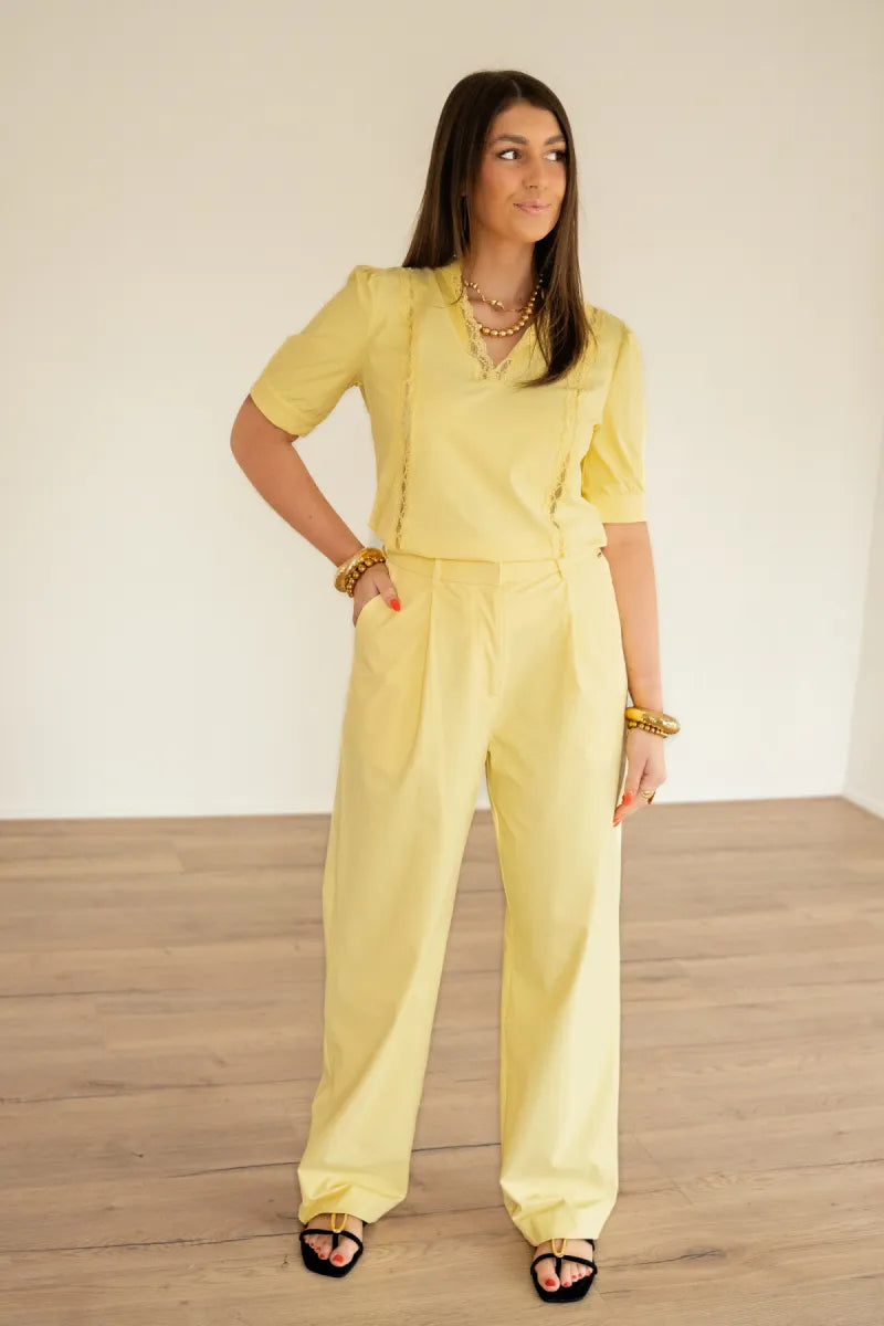  Mi Piace Trouser Yellow Lemon