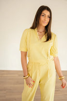  Mi Piace Travel Blouse Yellow