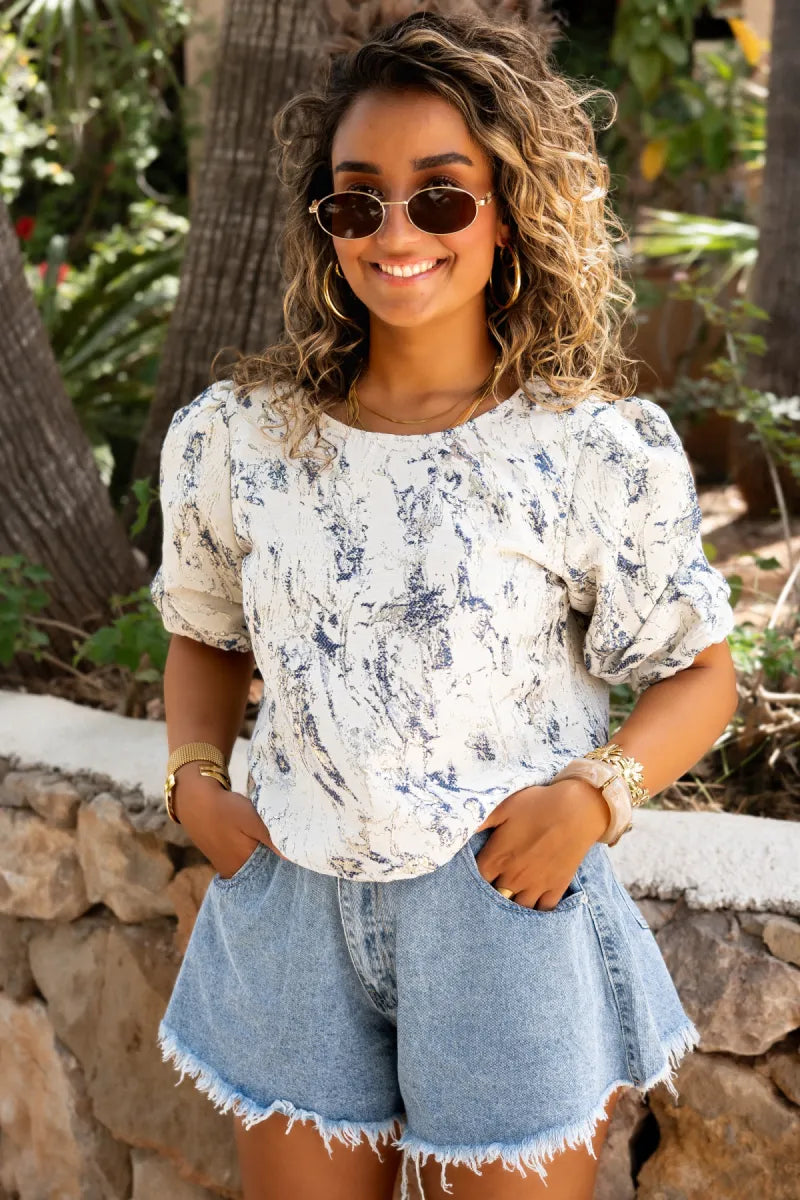  Lofty Manner Top Jessey Gold Blue