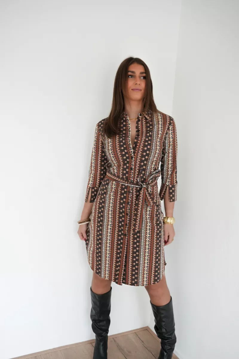  Mi Piace Travel Dress Boho Print