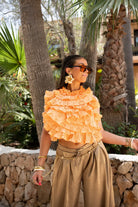  Fe Rouche Top Orange -