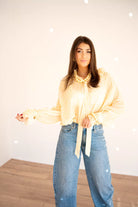  Vera Dot Blouse Yellow *