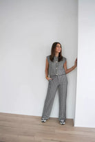  Lofty Manner Trouser Dakota Multi Black