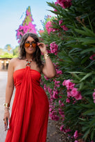  Luum Beads Dress Red