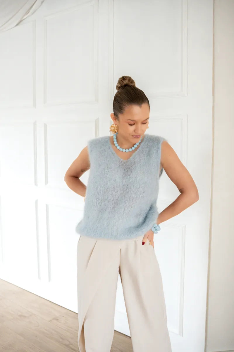  Mohair Spencer Light Blue