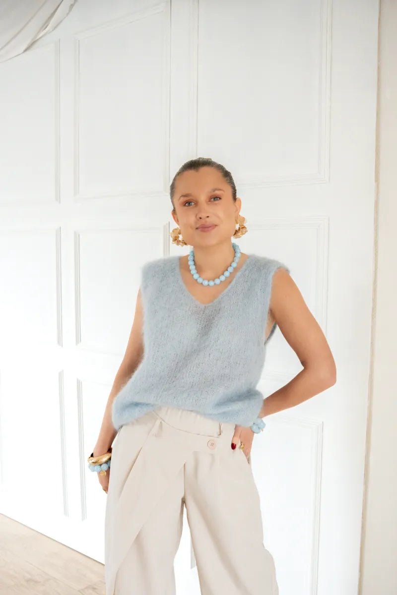  Mohair Spencer Light Blue