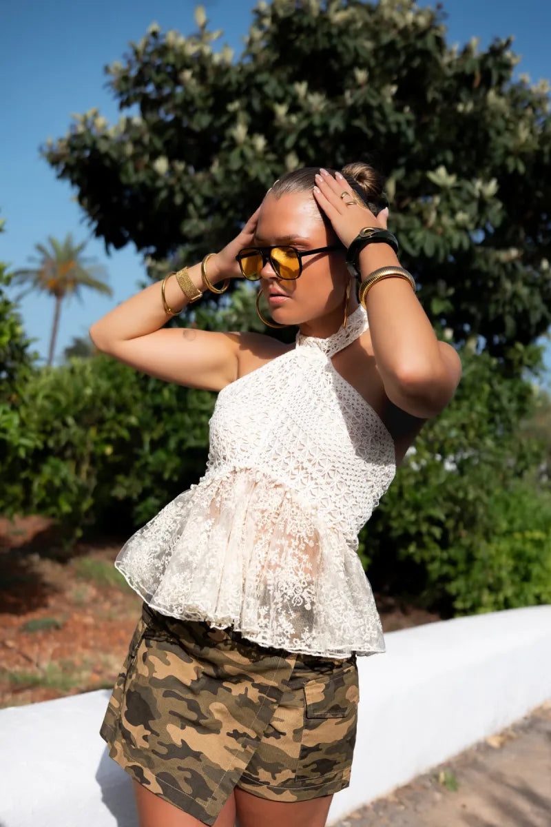  Vanessa Lace Top Offwhite -