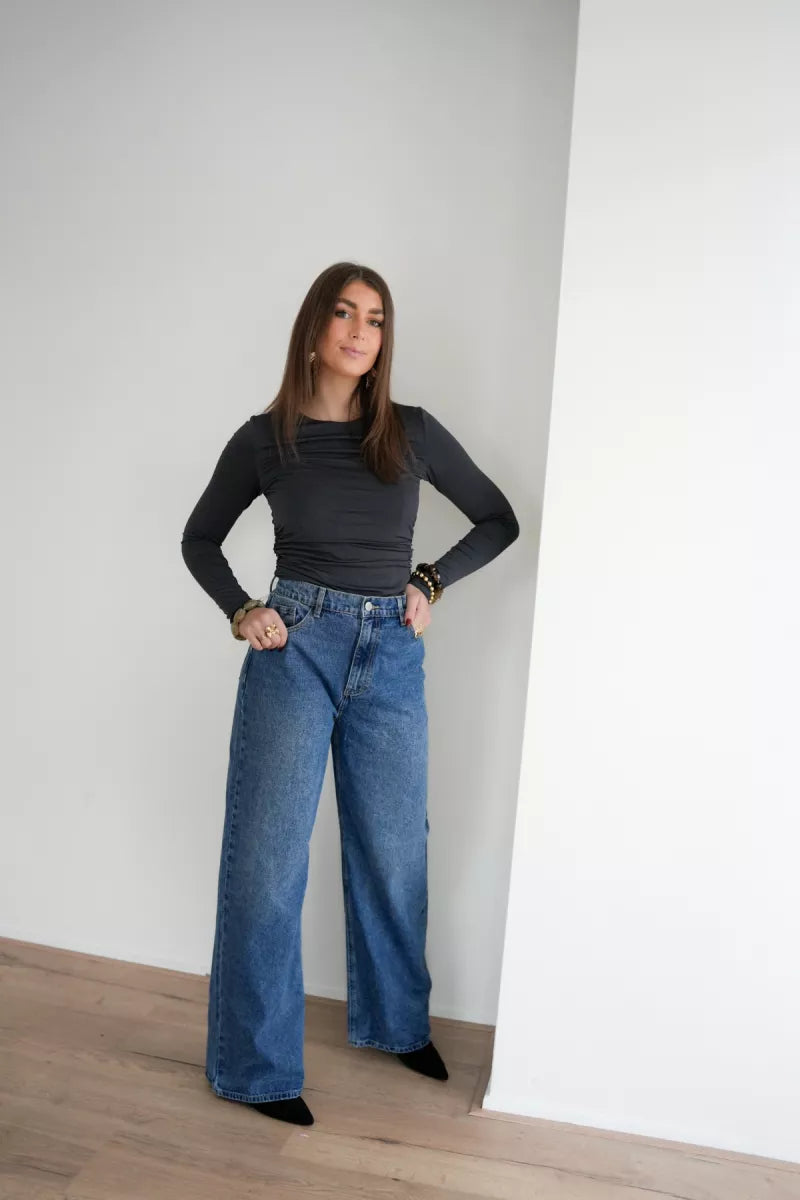  Lofty Manner Top Celine Dark Grey