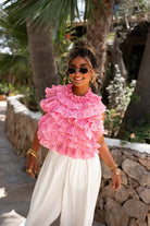  Fe Rouche Top Pink ^