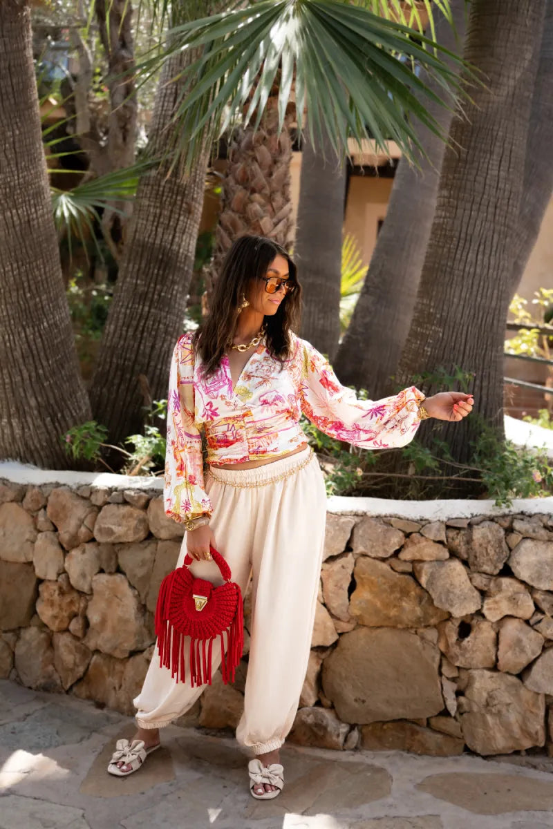  Fabi Print Blouse^