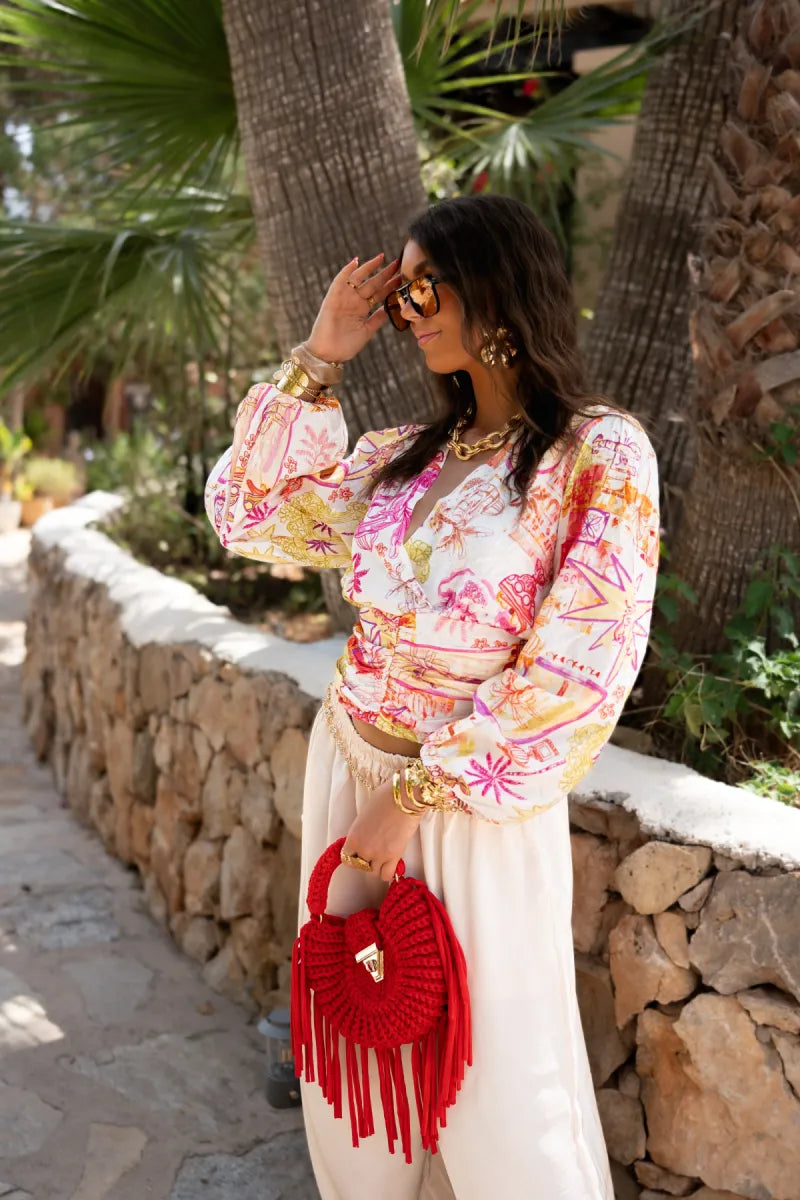  Fabi Print Blouse^