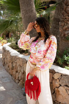  Fabi Print Blouse^