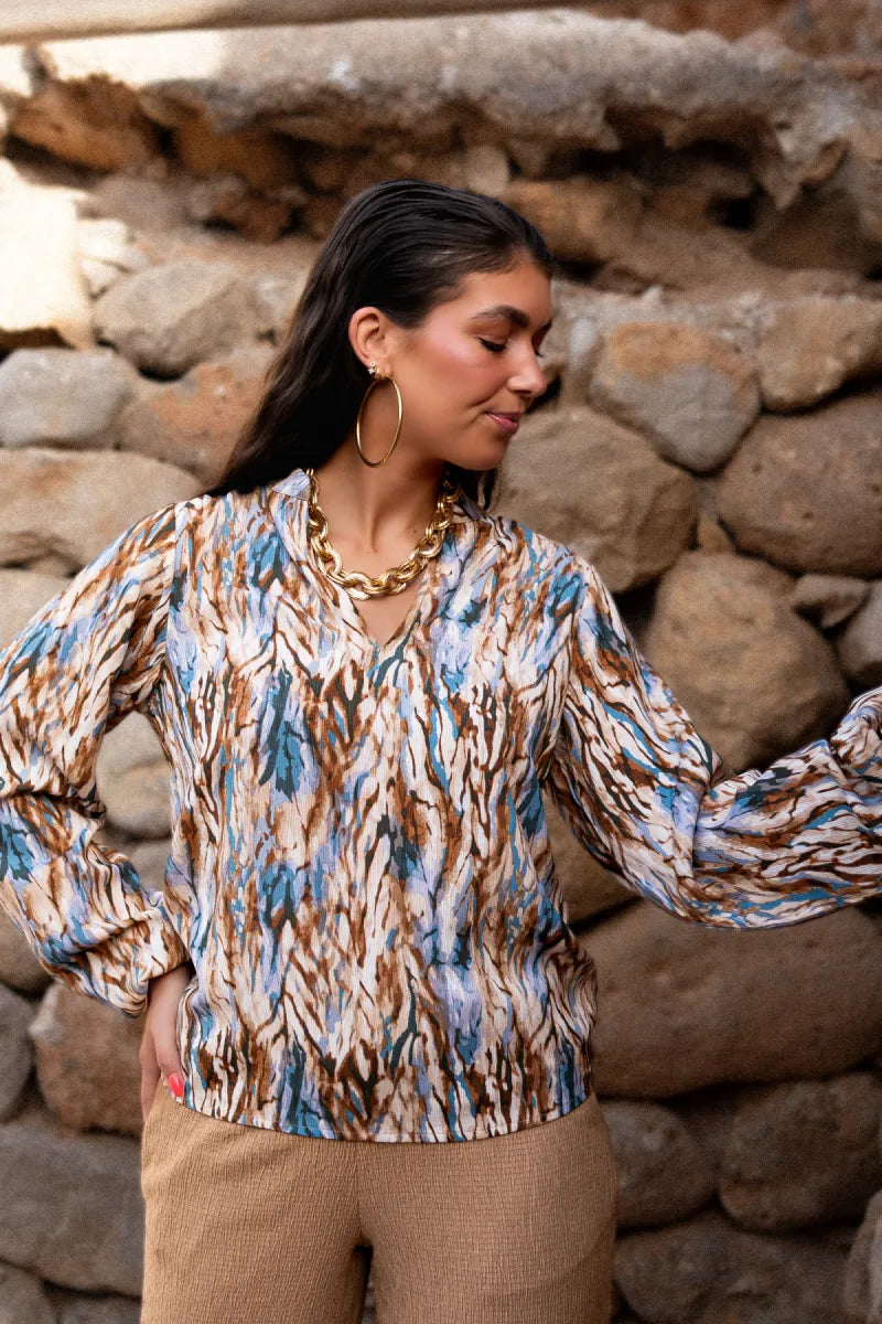  Lofty Manner Top Veerle Multi Color