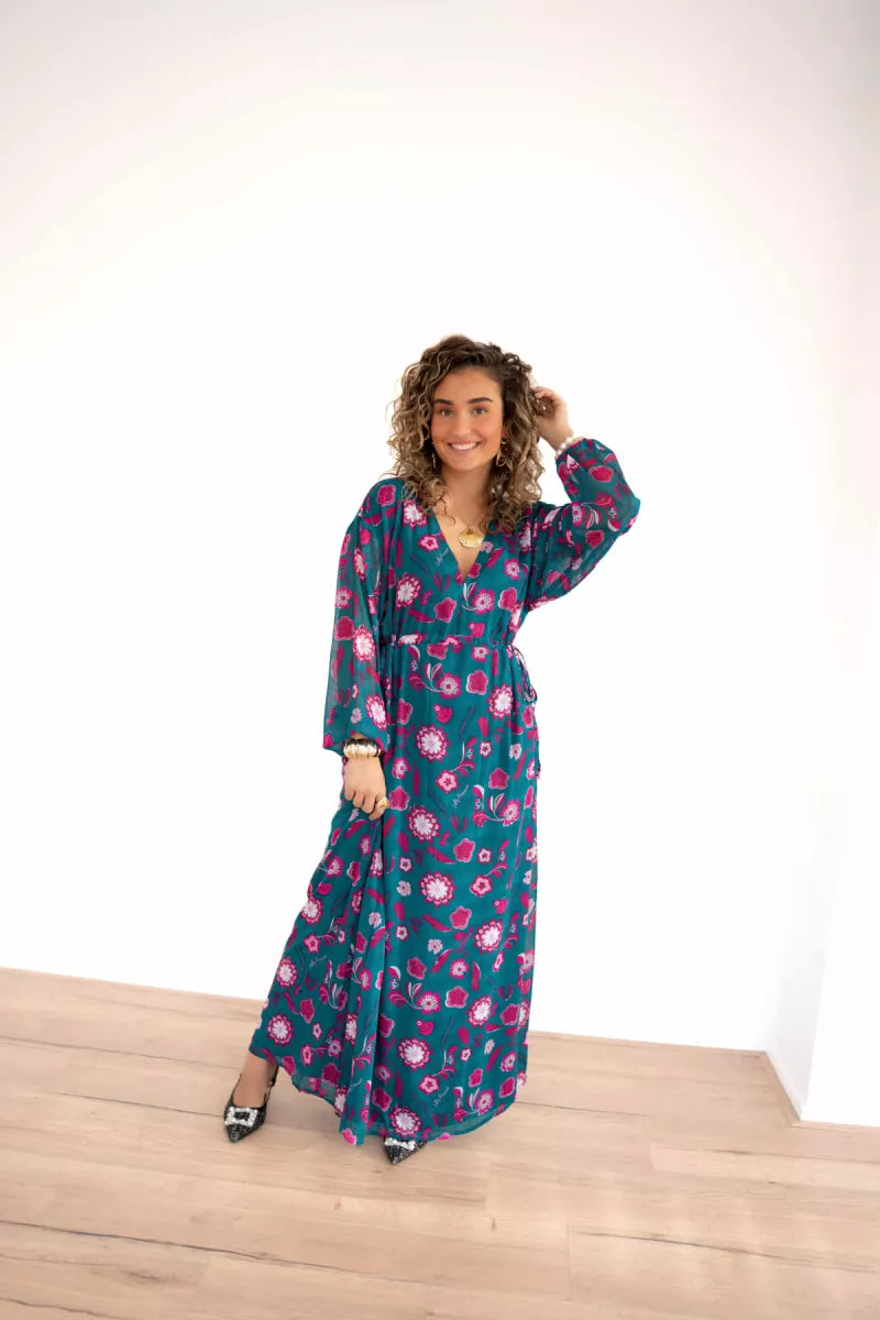  Lofty Manner Dress Caela Silver Flower