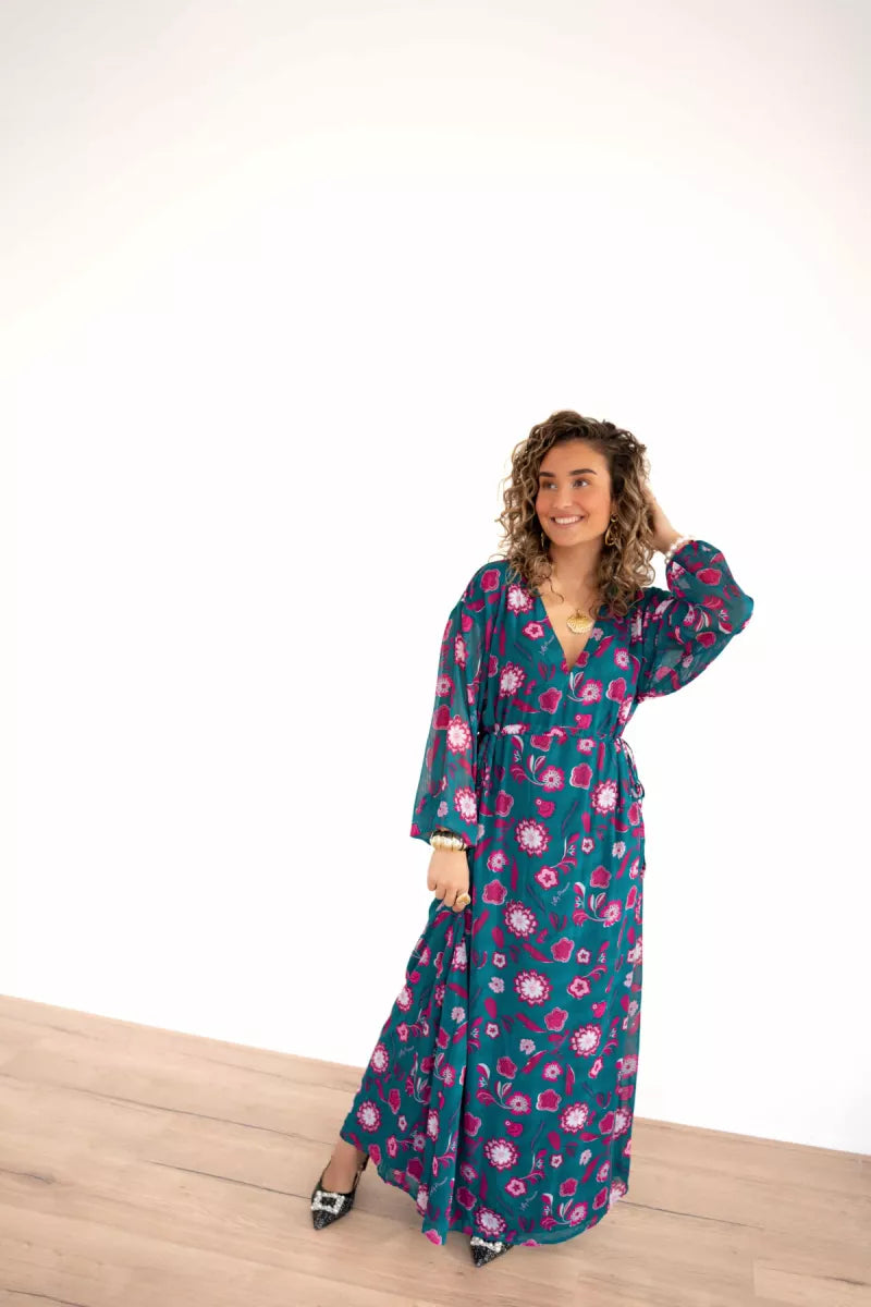  Lofty Manner Dress Caela Silver Flower