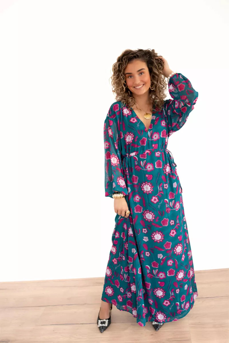  Lofty Manner Dress Caela Silver Flower