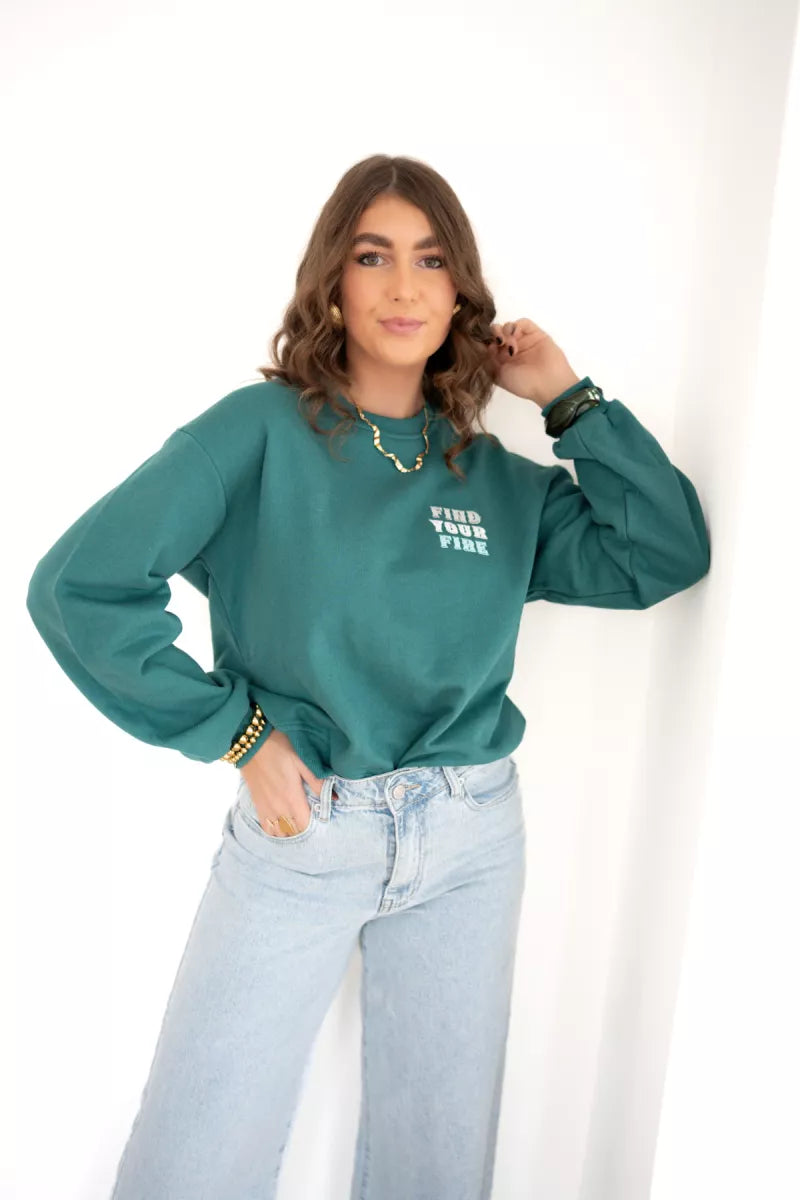  Lofty Manner Sweater Brinley Teal
