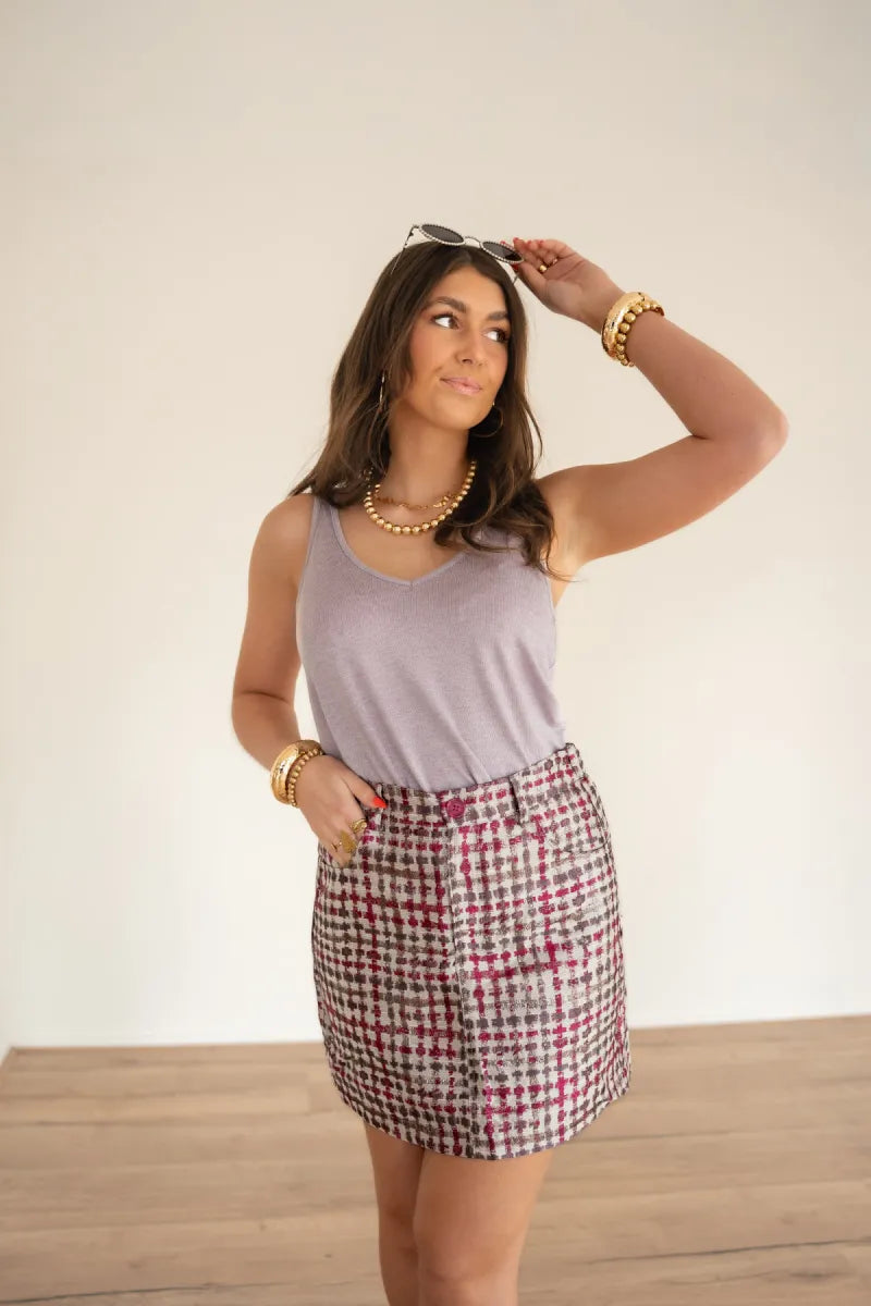  Lofty Manner Skirt Emily Multi Color