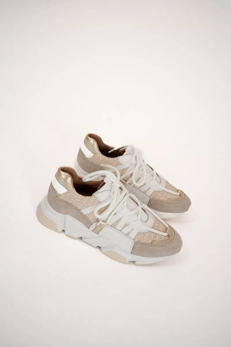  Dwrs Los Angeles Raffia Sand Champagne Sneakers