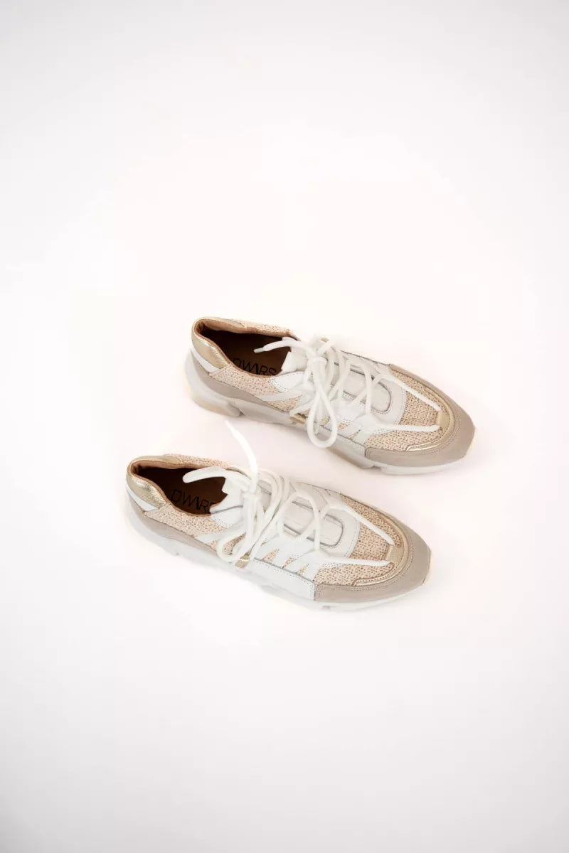  Dwrs Los Angeles Raffia Sand Champagne Sneakers
