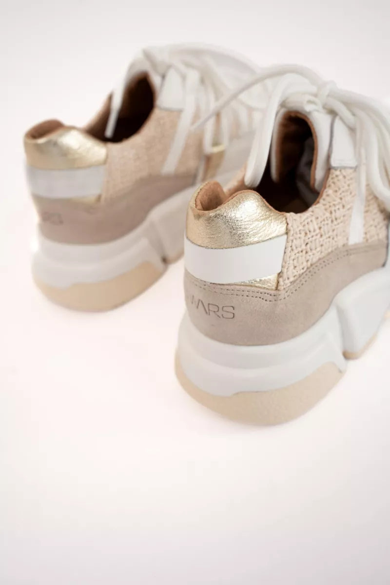  Dwrs Los Angeles Raffia Sand Champagne Sneakers
