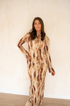 Lofty Manner Dress Isani Maxi Mesh Brown
