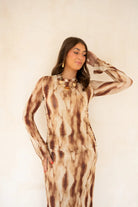  Lofty Manner Dress Isani Maxi Mesh Brown