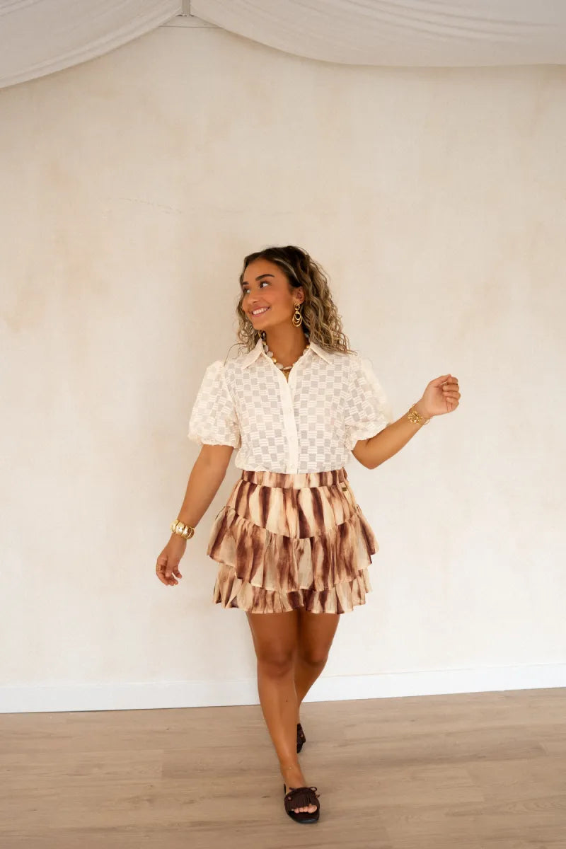  Lofty Manner Skort Hola Abstract Brown