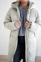  // Long Puffer Coat Soft Green