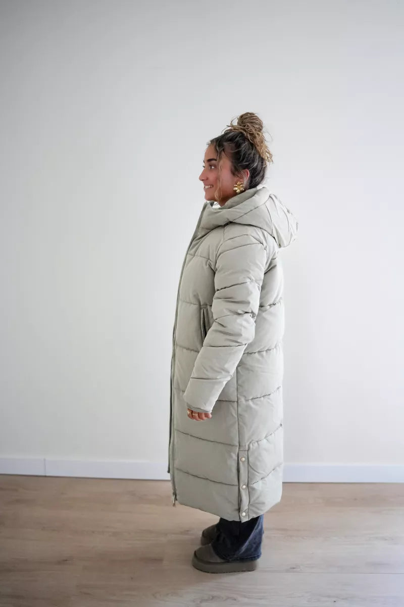  // Long Puffer Coat Soft Green