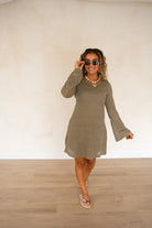  Lofty Manner Dress Hodee Mini Crochet Kaki