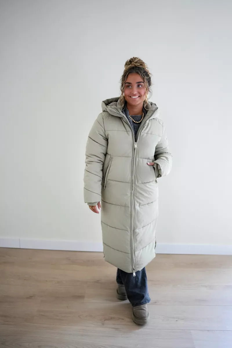  // Long Puffer Coat Soft Green