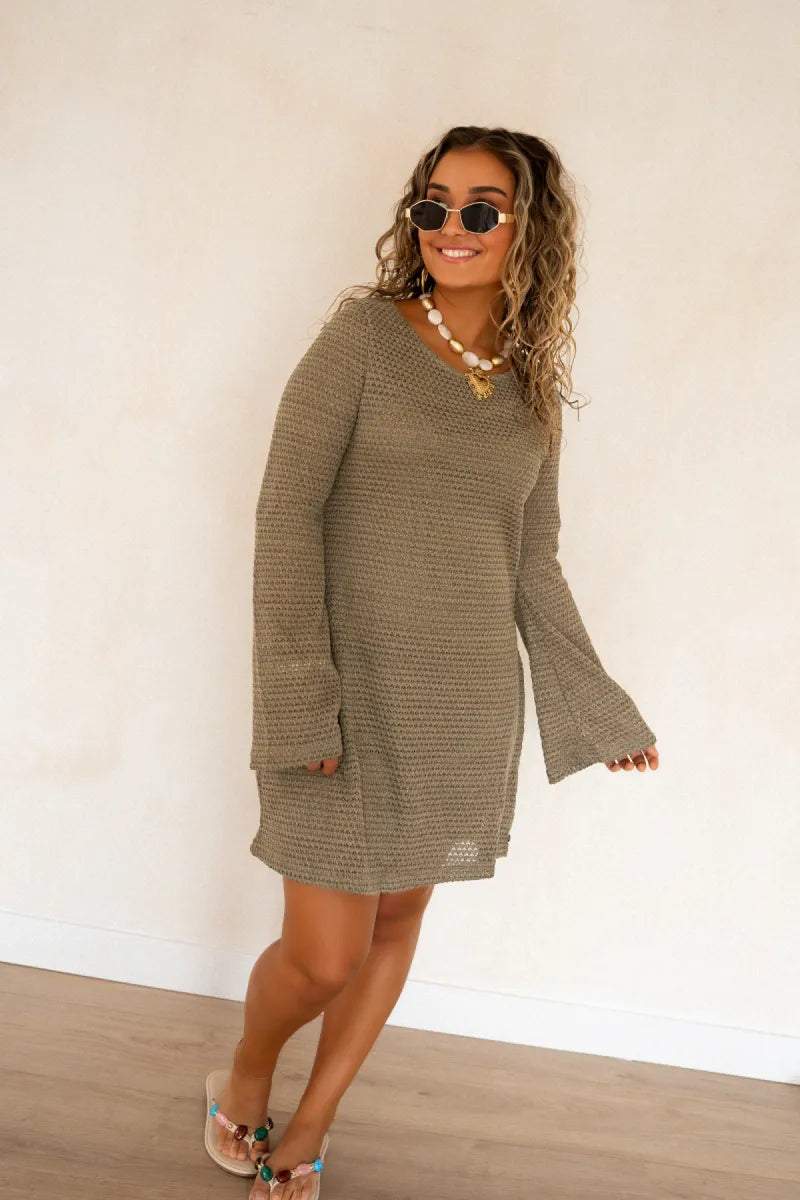  Lofty Manner Dress Hodee Mini Crochet Kaki
