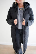  // Long Puffer Coat Black