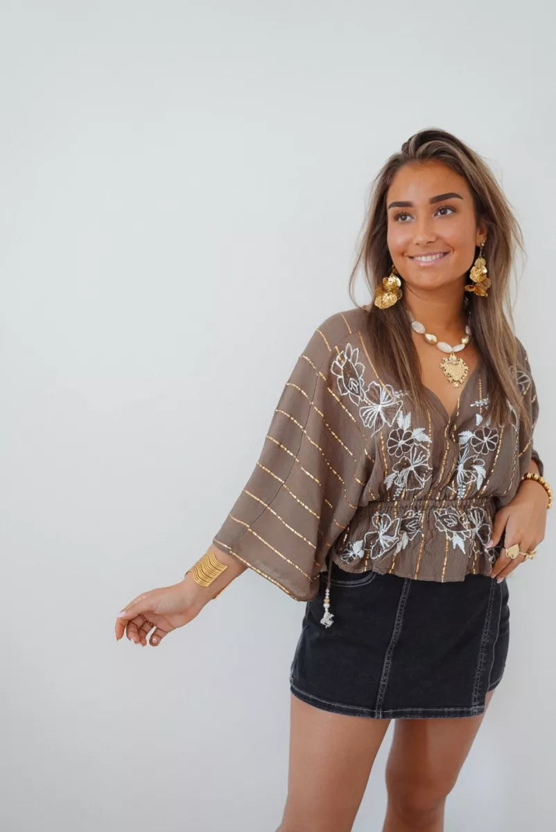  Top Emilia Florina Taupe