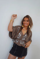  Top Emilia Florina Taupe