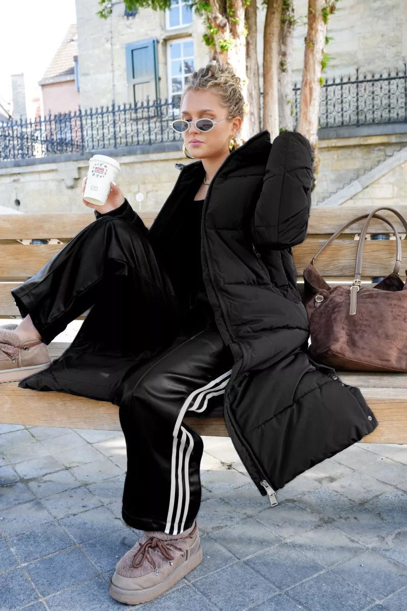  // Long Puffer Coat Black