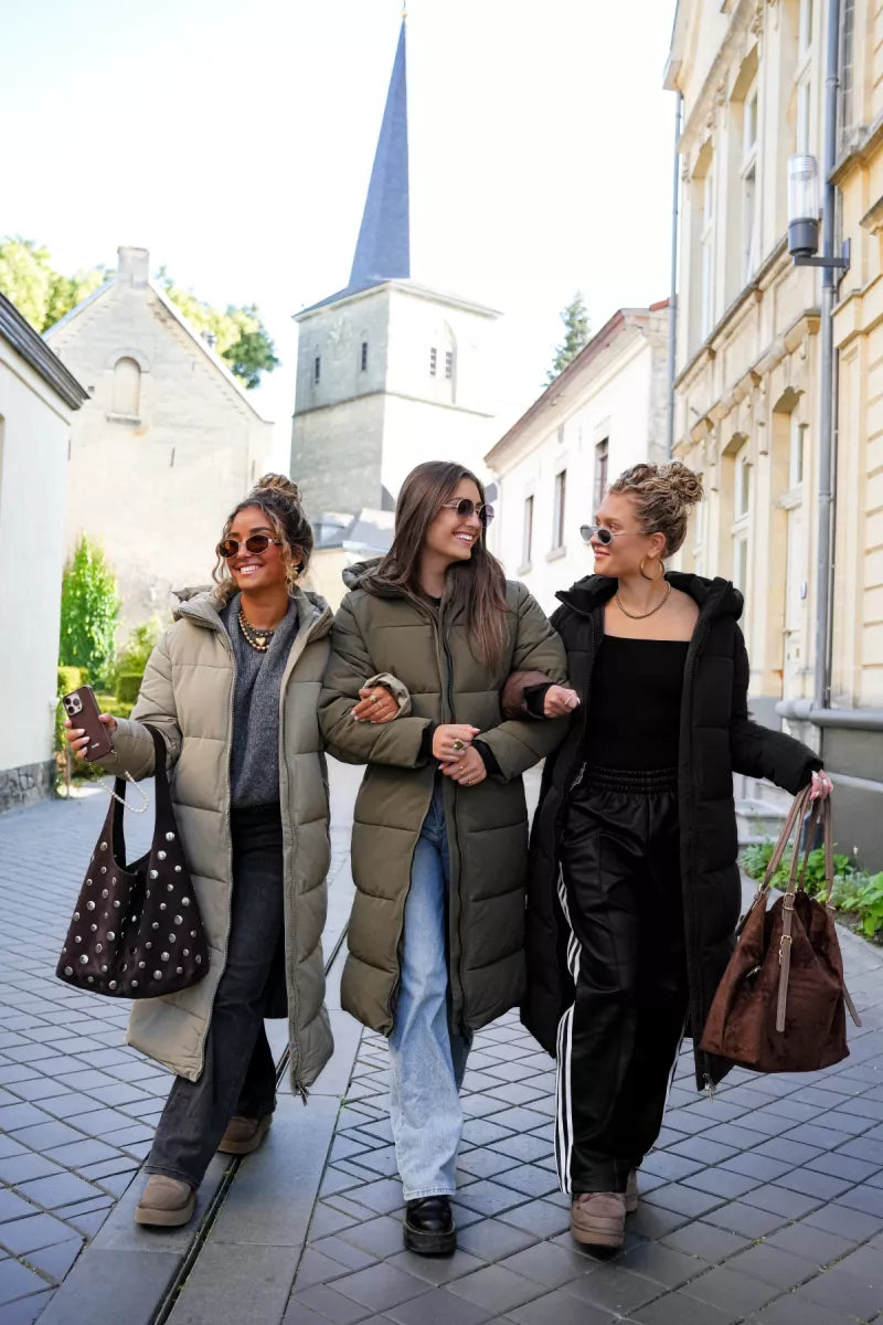  // Long Puffer Coat Black