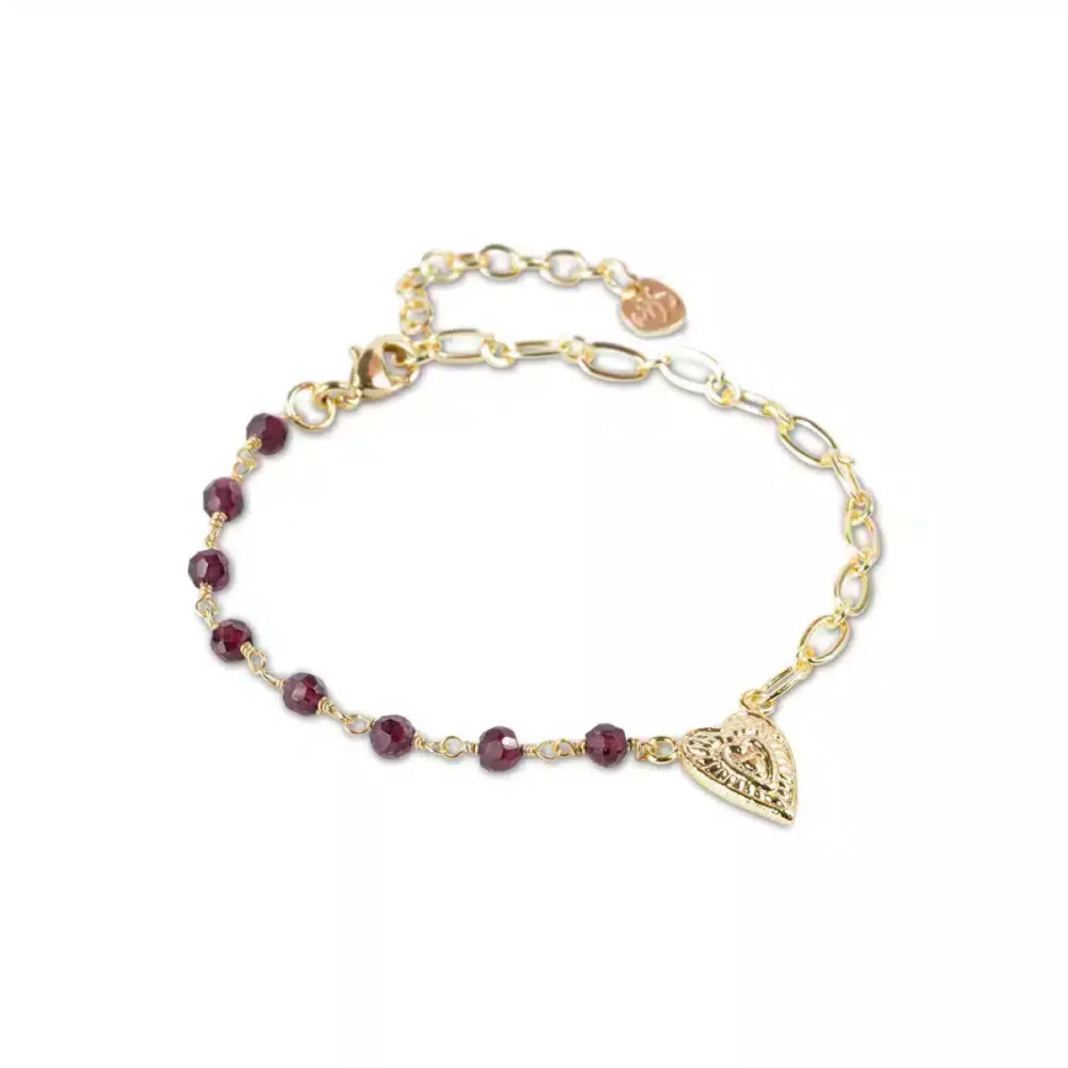  A Beautiful Story Thinking Garnet Bracelet